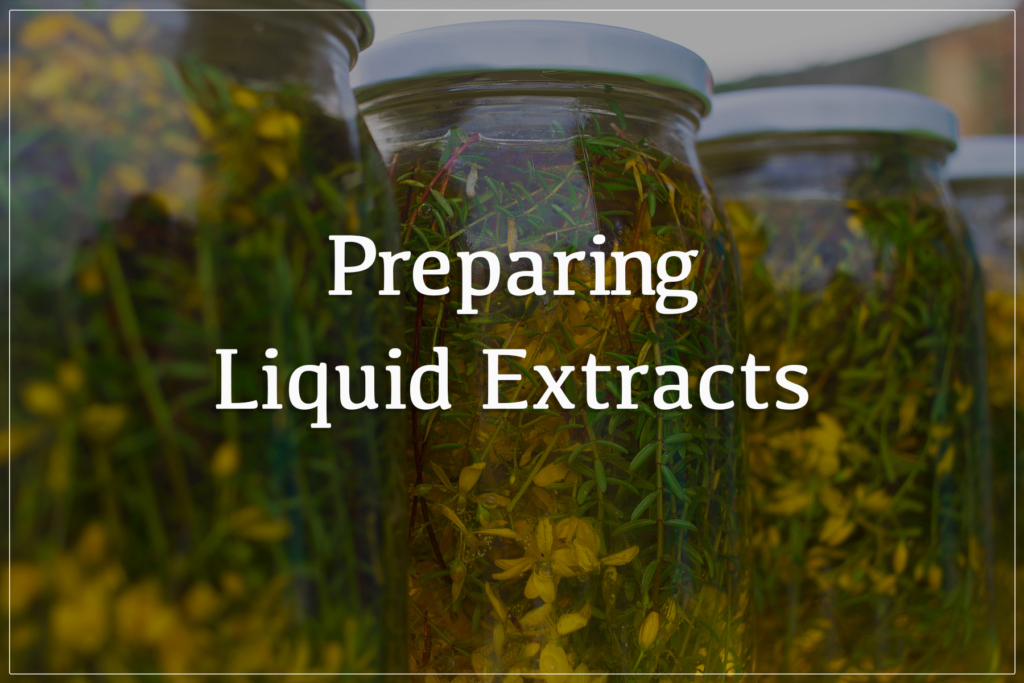 AMG - Preparing Liquid Extracts